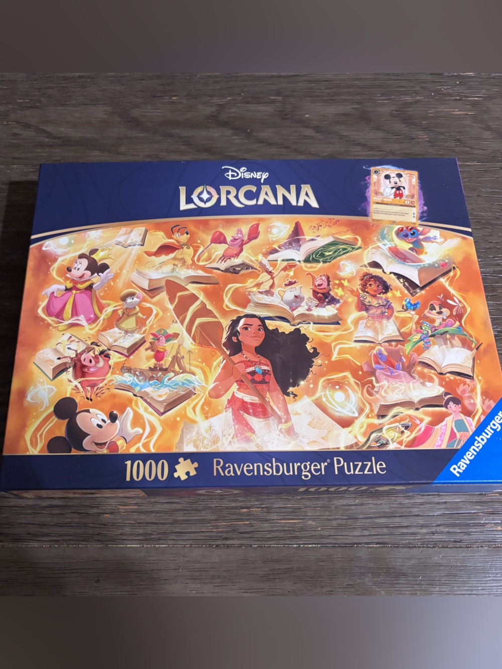 DISNEY LORCANA: Glimmers of the Realm - AMBER 1000 Piece Puzzle NO PROMO CARD